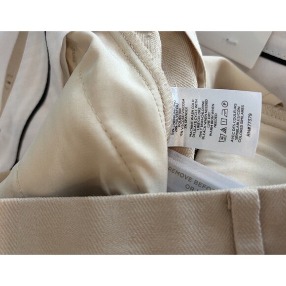 Ann Taylor The Wide Leg High Rise Pants Size 12T 12 Tall Linen Blend NWT - Picture 7 of 7